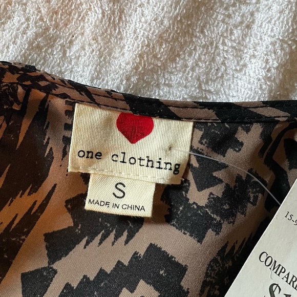 One Clothing sleeveless jumpsuit. Cocoa and expresso. African print. - Picture 2 of 4